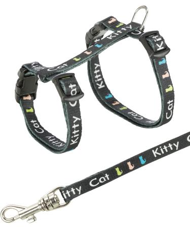Trixie 4181 kitten harness with leash nylon 21-33 cm/8 mm 1.20 m 2 pieces (1 pack)