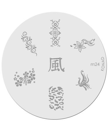 Konad stencil stamping stamping stencil M24