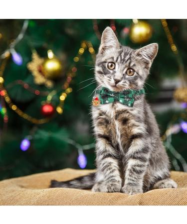 YUJUN 3Pack Christmas Cat Collars with Bow tie and Bell - Adjustable Plaid Snowflake Collar for Kittens - Breakaway Buckle Safety for Puppy - Buy Online on SooperMarket.com