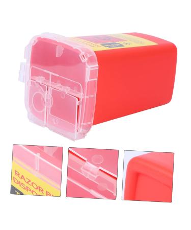 Gleavi 5 STK Razor Blade Disposal Container - Safe Waste Holder for Razors & Blades | Automatic Trash Can for Easy Disposal - Buy Online on SooperMarket.com