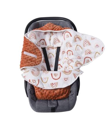 Baby Blanket Swaddle Wrap Winter for Boys Girls Newborn Baby Swaddle Blankets Wrap Toddler Infant Soft Thick Baby Sleeping Wraps Warm Unisex Receiving Blankets 0-6 Months (Rainbow) Rainbow 0-6 Months