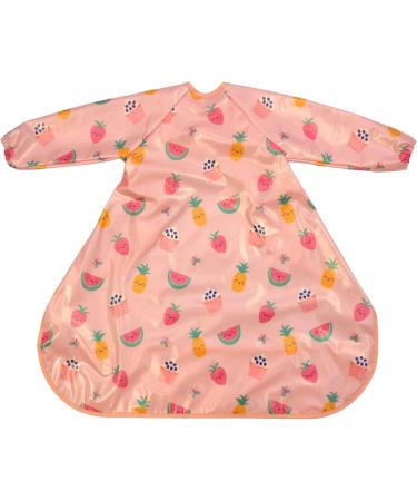 Bibetta Wipeezee Premium Baby Weaning Bibs | Waterproof Coverall Bibs for Toddler Boy Girl | Eco-Friendly & Durable | Pink - Yummy Treats - Buy Online on SooperMarket.com