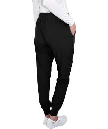 Green Town Women's Medical Nursing Jogger Scrub Pant - GT Performance | Medium | Black - Buy Online on SooperMarket.com