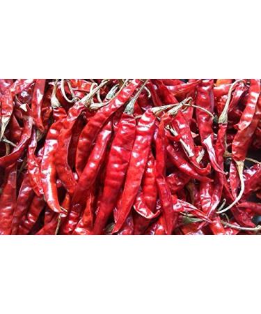 Dried Andhra Chillies/Sigappu Milagai/Organic Dry Red Chillies 1000g (Pack of 02) - Buy Online on SooperMarket.com