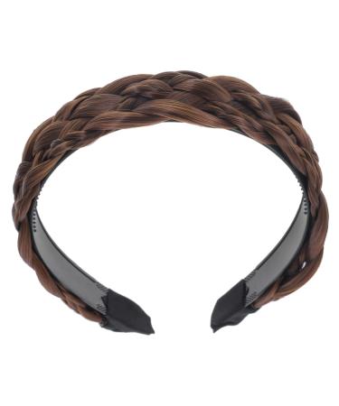 PLAFOPE Braided Headband Simple Style Girl Hairband Plaited Wig Headband Hair Decor for Women Outdoor Headband Hair Ornament Anti-slip Headband Face Washing Headband Braid Headband