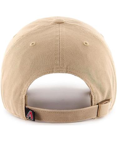 MLB Arizona Diamondbacks Khaki Clean Up Adjustable Hat Cap - Adult | Official Merchandise - Buy Online on SooperMarket.com