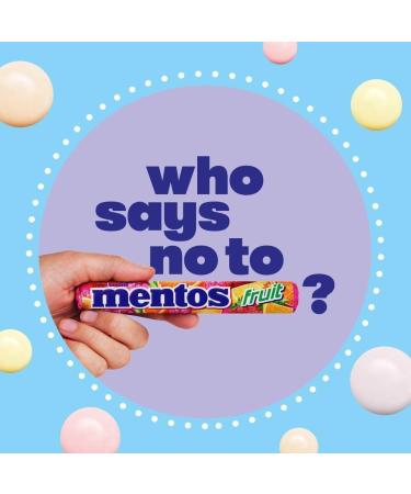 Mentos Rolls - Chewy Dragees Sweets (Fruit 10 Pack) Tasty And Twisty Treat Gift Hamper For Birthday Christmas Sold By Kidzbuzz - Buy Online on SooperMarket.com