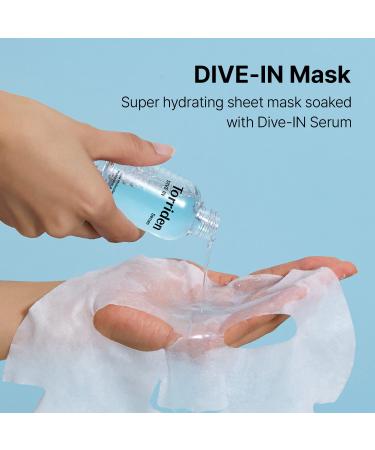 Torriden DIVE-IN Hyaluronic Acid Facial Sheet Masks - 10 Pack | Sensitive Skin | Fragrance-Free & Vegan | Cruelty-Free - Buy Online on SooperMarket.com