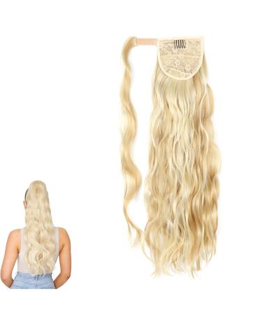 prinfantasy Ponytail Extension with Hair Tie Synthetic Long Curly Wrap Around Pony Tail Hair Extensions for Women MW135 GBMW135 24 inch