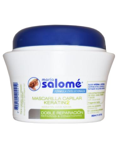 Maria Salome Keratin2 Repairing Hair Mask 350ml - No Salt Formula - Buy Online on SooperMarket.com