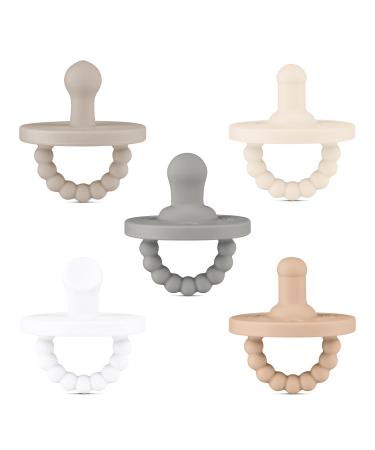 Ryan & Rose Cutie PAT Pacifier Teether (Starter Kit, Neutral) Starter Kit Neutral