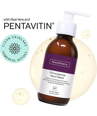 facetheory Chirocleanse Hand Wash H2 - Natural Hand Soap Formulated with Aloe Vera and PENTAVITIN Sensitive Hand Wash Vegan & Cruelty-Free Made in UK | 200ml - Buy Online on SooperMarket.com