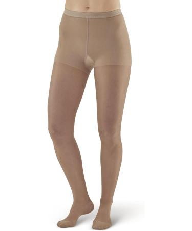 Ames Walker Women's AW Style 15 Sheer Support Compression Pantyhose - 15-20 mmHg Taupe Queen Plus - Buy Online on SooperMarket.com