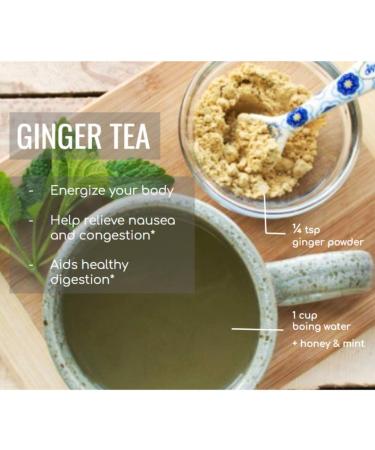 Jiva Organics Organic Ginger Root Powder 1 LB Bulk - Non-GMO - Cooking, Baking, Tea - 1 Pound - Buy Online on SooperMarket.com