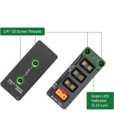 12V Regulated Surge Protection Metal P-Tap D-Tap Hub Power Splitter - 17.7 Braided Kevlar Cable, ARRI RED Sony Teradek Smallhd DJI Tilta SmallRig V-mount Gold-mount - Buy Online on SooperMarket.com