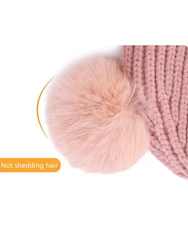 Clysburtuony Newborn Handmade Knitted Crochet Cap - Pink&Gray - 0-3 Months - Buy Online on SooperMarket.com
