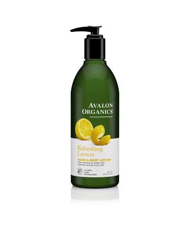 Avalon Organics Hand & Body Lotion  Refreshing Lemon  12 Oz