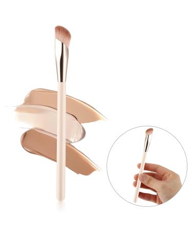 Angled Concealer Brush for Perfect Under Eye & Nose Contouring | Makeup Blending Tool for Liquid Foundation & Cream | Beauty Accessories - Buy Online on SooperMarket.com