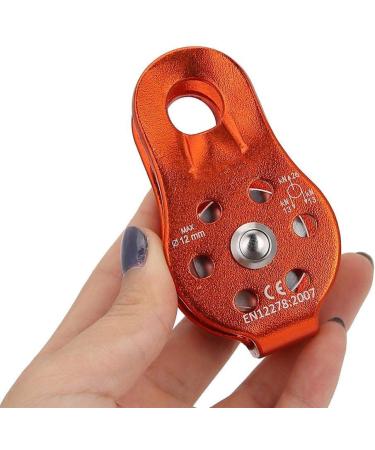 Jadeshay Rieme Disc Wheel - High-Performance 26KN Climbing Roller for 12mm Rope Aluminum Alloy Orange - Buy Online on SooperMarket.com