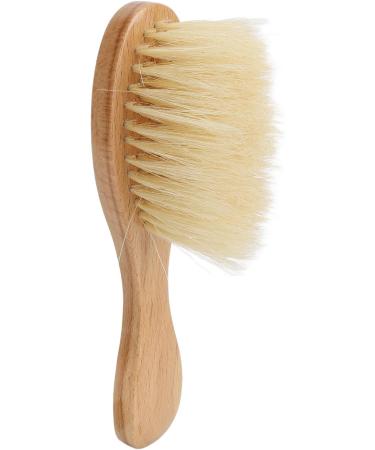 Soft Bristle Neck Duster Cleaning Brush for Face and Hair Ergonomic Design for Broken Hair Cleaning Wood Handle - Buy Online on SooperMarket.com