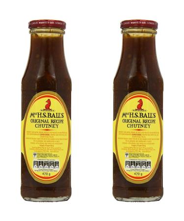 Mrs H.S. Ball's Original Recipe Chutney 470g (Pack of 2)
