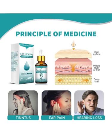 10ml Tinnitus Relief Oil - Herbal Ear Drops for Anti-Allergy Treatment, Hiss & Ringing Relief - 10ML - Buy Online on SooperMarket.com