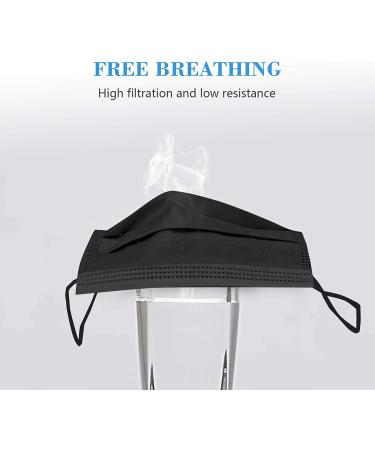 Taimu TM Black Disposable Face Masks for Protection - 50 Pack Safety Masks for Men and Women - Buy Online on SooperMarket.com
