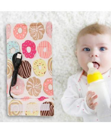 Portable USB Baby Bottle Warmer with Insulation Thermostat - Donut Pattern - Buy Online on SooperMarket.com