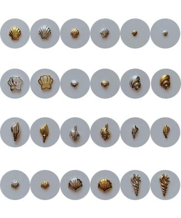 500pcs Nail Art Metal Studs - Sea Series Shell Starfish Deco | NAIL ANGEL 10007 - Buy Online on SooperMarket.com