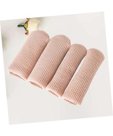 Lurrose 4pcs Silicone Gel Thumb Toe Protectors - Foot Cap Gel Pad Sleeves for Toe and Thumb - Nylon Sleeve Buffer Tube - Finger Cot Toe Cover - Thumb Picture 1 - Buy Online on SooperMarket.com