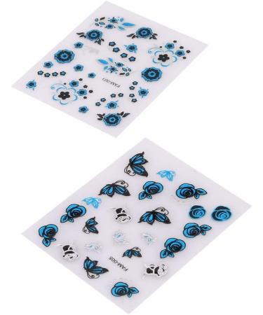Nail Sticker Decal 3D Indigo Manicure Sticker Useful Processed - Buy Online on SooperMarket.com