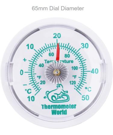 Vivarium Thermometer to Monitor Temperature In Reptile Tanks and Vivariums - 65MM Reptile Thermometer Temperature Gauge - Buy Online on SooperMarket.com