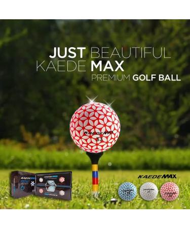 Kaede Max 2 Tone Distance Golf Balls (Half Dozen) - Red/Mint Blue/Pink - Buy Online on SooperMarket.com