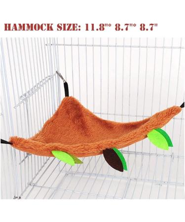 5pcs Hamster Hanging Cage Accessories Set: Leaf Wood Design Hammock, Swing, Ropeway Channel - for Guinea Pig, Rat, Birds, Parrot, Gerbil, Sugar Glider, Squirrel - Buy Online on SooperMarket.com