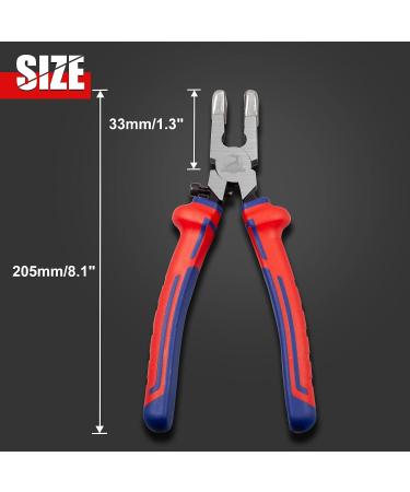 GOLD DEER 8 Glass Running Pliers for Cutting Glass Curved Jaws Glass Cutting Tools with Rubber Tips and Allen Key  Heavy Duty Key Fob Pliers for Key Fob Hardware Install and Stained Glass Work - Buy Online on SooperMarket.com
