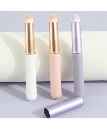 Lip Brush for Lipstick | 3 Lip Brush Stick | Portable Lip Applicator Brushes with Caps | Reusable Lip Balm Applicator for Lip Gloss Lip Balm Lipsticks