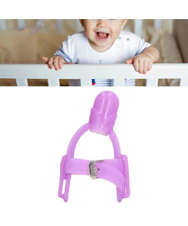 GfRGFH adjustable thumb louten finger protection stop-lutsch-handgelem band silicone-proof finger protection for babies and children stop-lutsch-handgail treatment set (purple)