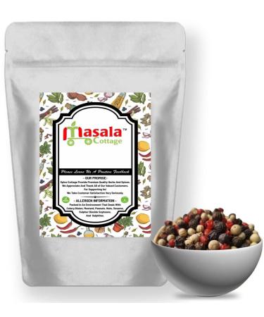 Mixed Peppercorns 5 Colour Dried (Black White Pink Green Pimento) by Masala Cottage 25g-1.9kg (25 Grams)