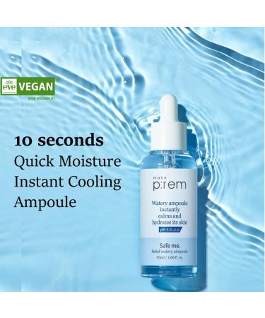 MAKEP:REM Safe me Relief Watery Ampoule - Lightweight Quick Absorbing Facial Ampoule for Oily & Dry Skin - 50ml - Buy Online on SooperMarket.com