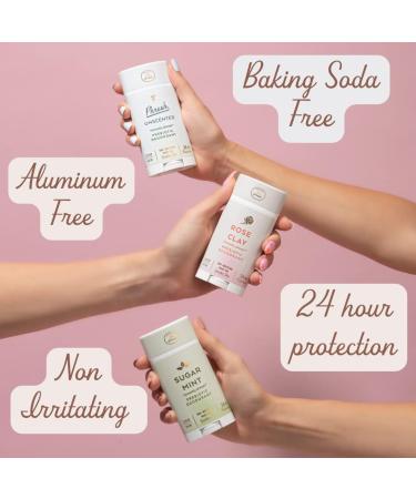 Honestly pHresh Natural Prebiotic Deodorant Baking Soda & Aluminum Free Safe for Sensitive Skin 24 Hour Odor Protection 2.25 Oz Rose Clay - Buy Online on SooperMarket.com