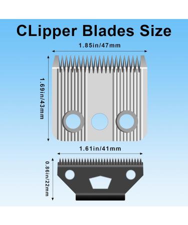 AUDOC Star Blade Replacement For Moser 1400 Lawn Mower | Stainless Steel Adjustable 0.7-3mm Pack of 2 - International Shipping Available - Buy Online on SooperMarket.com