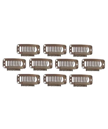 20pcs Weft Clips Hair Extensions - Brown Wig Clips for Secure Styling | Shop Internationally - Buy Online on SooperMarket.com
