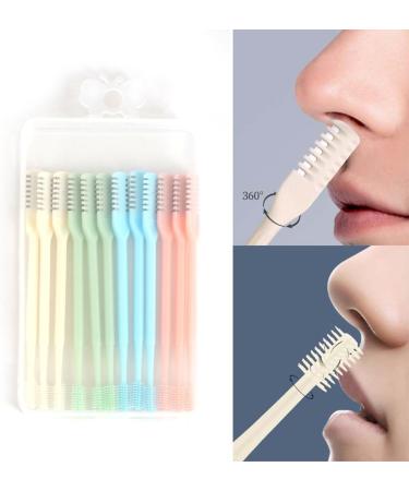 VANANA Nasal Hair Cutter - Manual 360 Nose Hair Trimmer for Men & Women | Double-Sided Head & Storage Box | 12-Piece Multicolor Set - Buy Online on SooperMarket.com