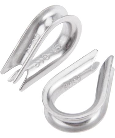 Mtsooning 10PCS Stainless Steel Rope Thimble Rigging Wire Chain Clamp Clip for Sailing Boat Anchor Fishing - Ideal for Commercial & Industrial Applications - Buy Online on SooperMarket.com