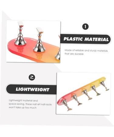 minkissy 3 Sets Nail Practice Holder Nail Art Practice Decorative Nail Racks Creative Nail Stands Nail Racks for Nail Art Magnetic Nail Display Nail Decor Bracket Plastic Strip - Buy Online on SooperMarket.com