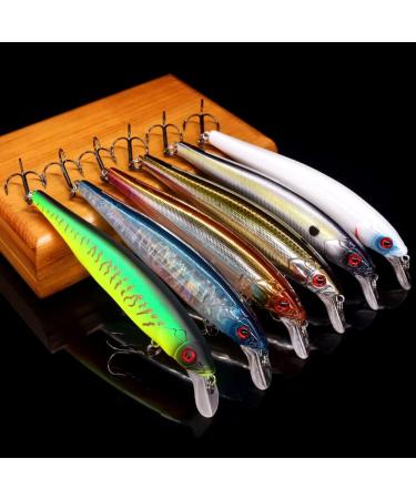6-Piece Jerkbait Kit for Bass Fishing - 110mm Minnow Lure, Suspending Jerk Baits Fishing Lures - Buy Online on SooperMarket.com