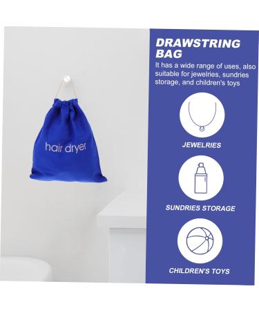 Baluue 3 Pcs Hair Dryer Storage Bag Dustproof Pouch Black Backpack Drawstring Sack Hair Dryers Canvas - Buy Online on SooperMarket.com