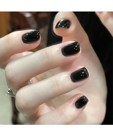Black Nail Polish Nail Varnish Quick Dry Long Lasting Nail Polish Water Based Formula Non-toxic No Need Baking Nail Varnish for Women Girls DIY Nail Art Manicure at Home - Buy Online on SooperMarket.com