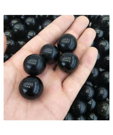 VCLUST Natural Crystal Rough Ornament 5pc Natural Gold Obsidian Quartz Crystal Sphere Balls for Reiki Decoration Gift Decoration feng Shui.