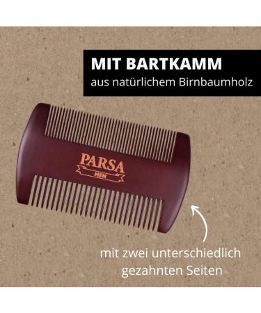 Buy Parsa Men Beard Care Set | 4-Piece Grooming Kit | Comb Brush Scissors | Ideal Gift for Him - Buy Online on SooperMarket.com